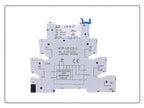 5/10 Sets Slim Relay HF41F 5V 12V 24VDC With Relay Base 41F-1Z-C2-1 LED & Circuit Protection DIN Rail Ulitra-thin Relay Modules