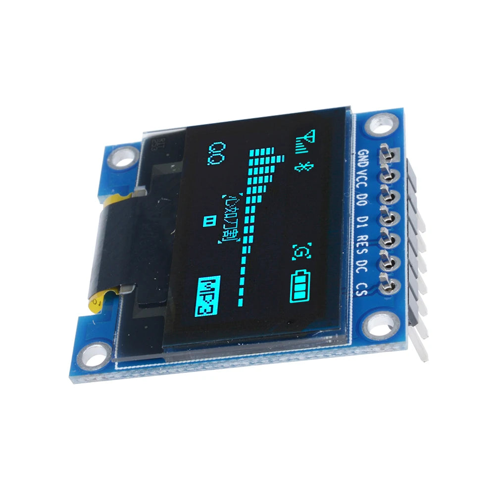 2PCS/lot 0.96 Inch OLED Display Module SSD1306 128x64 Resolution Low Power Consumption I2C Interface for DIY Projects