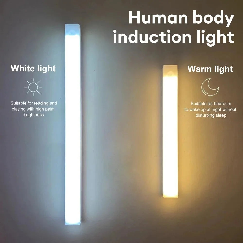 30cm Rechargeable Induction Aisle Night Light LED Motion Sensor Light Portable Detector Wall lamp Mirror Light Staircase Backlig