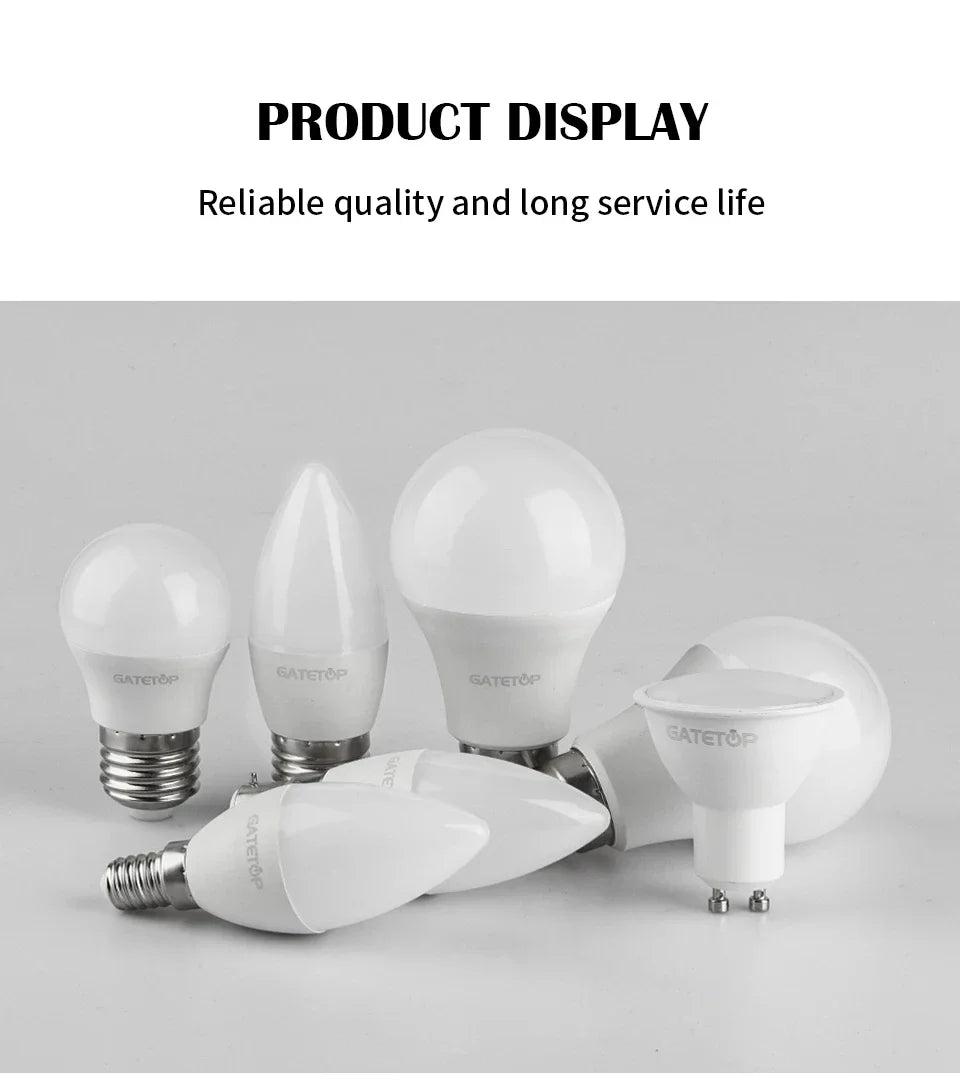 1-10PCS Smart RGBW LED Bulb Spotlight E27 E14 B22 GU10 6W 10W with Infrared Remote Control Suitable for Colorful Home Lighting