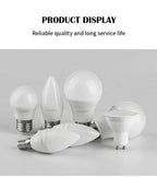 1-10PCS Smart RGBW LED Bulb Spotlight E27 E14 B22 GU10 6W 10W with Infrared Remote Control Suitable for Colorful Home Lighting
