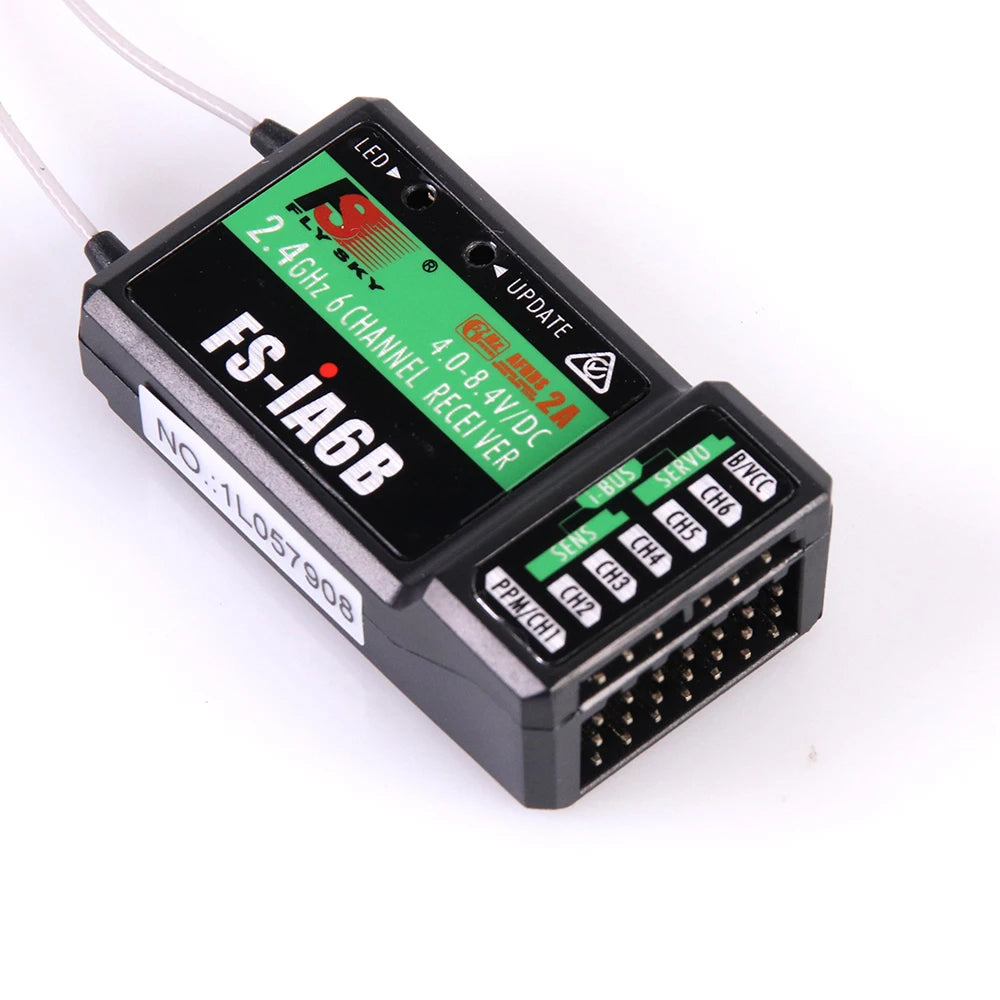 FlySky R6B GR3E IA10B IA6B X6B A8S R9B IA6 FS2A X8B Receiver receptor para i6 i10 CT6B T6 TH9x transmisor Control remoto partes