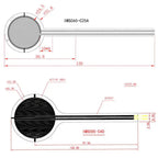 Resistive Film Pressure Sensor, Force-Sensitive Resistor, Footbed Shoe Pad, Robot Tactile Flexibility, Flexible Film FSR