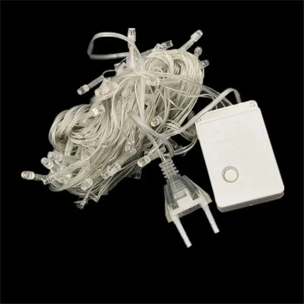 Holiday Outdoor 100 LED String Lights 10M 220V 110V Christmas Xmas Wedding Party Decorations Garland Lighting Christmas light