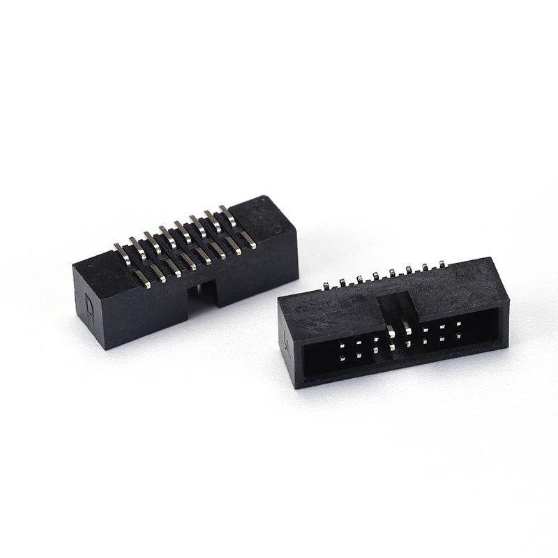 10Pcs IDC Box Headers PCB Connector 1.27mm 2.0mm 2.54mm Pitch Double Row DC3 Male Socket Straight Idc Headers for Electronics