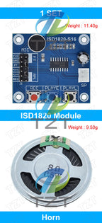GREATZT ISD1820 recording module voice module the voice board telediphone module board with Microphones + Loudspeaker