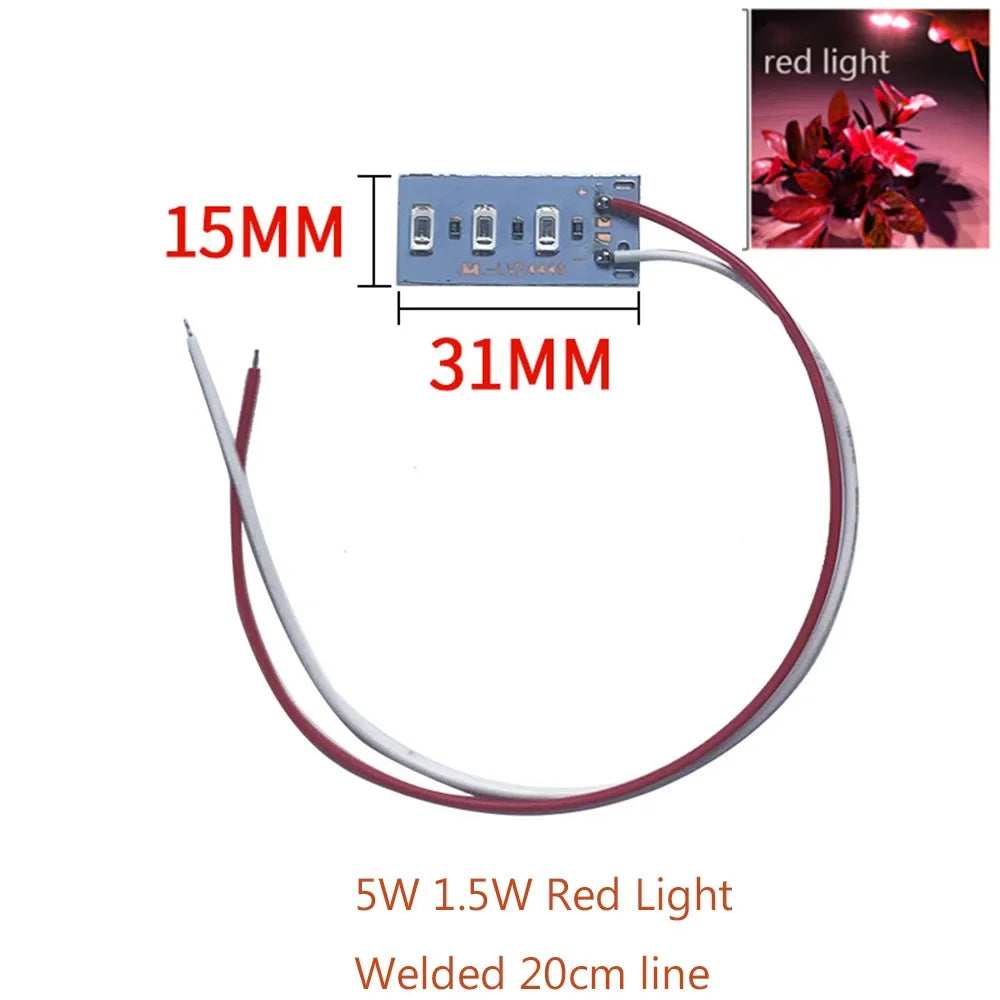 New 10pcs High Brightness 5V LED Color Lamp Bead Light Board Bulb 5730 SMD 1.5W Red Purple Yellow Green Blue Warm White Light