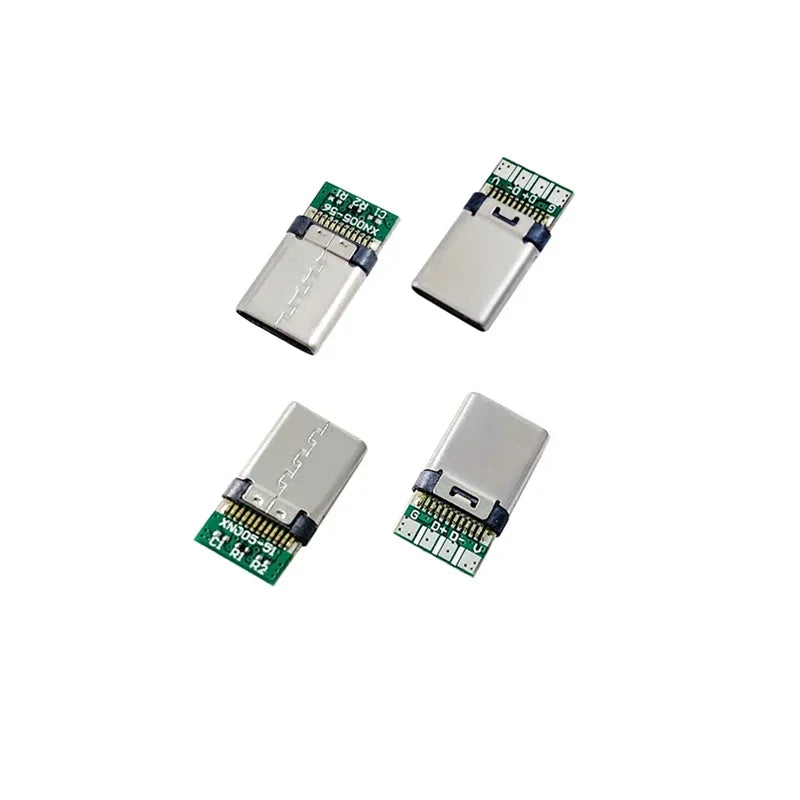 5/10Pcs TYPE C USB 3.1 24 Pin Male Plug Welding Connector Adapter with Housing Charging Plugs Data Cable Accessories Repair