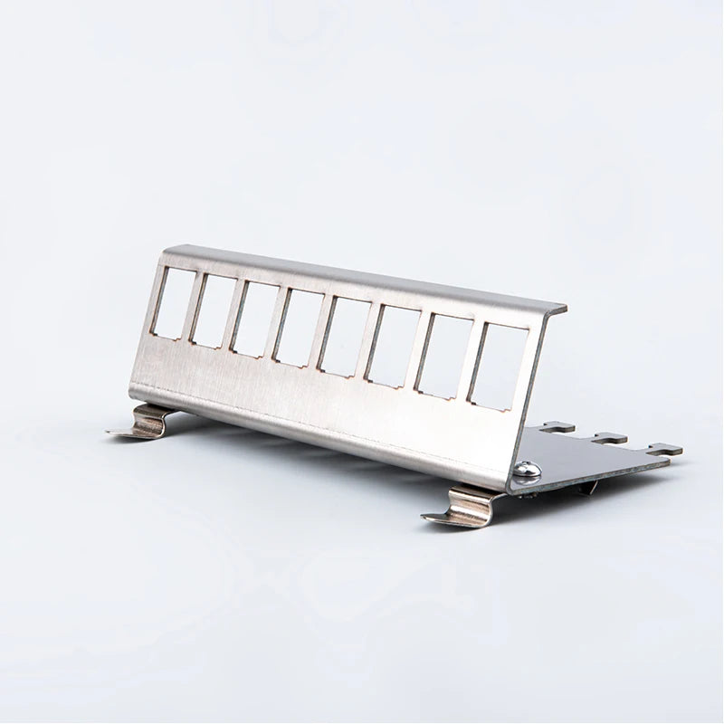 Linkwylan Keystone Frame Holder for DIN Rail Mounting Plate Electrical Distribution Box DIN-Rail Adapter 1/2/3/4/8-Ports