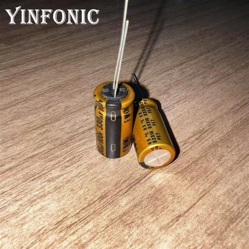 5Pcs/20Pcs NICHICON 330uF/100V FW Series 12.5x25mm 100V330uF HiFi Audio Electrolytic Capacitor