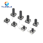 10 Models 6*6 Tact Switch Tactile Push Button Switch Kit Height: 4.3 5~13MM DIP 2P/4P Micro Switch 6x6 Key Switch