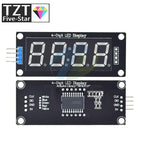 TM1637 LED Display Module for Arduino 4 Digit Tube 7 Segment 0.56 inch Time Clock Indicator Module Red Blue Green Yellow White