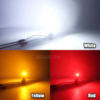 2x 2000LM Canbus T15 T16 LED Reverse Lights W16W Car Back Up Rear Turn Signal Lamp 912 921 White Red Yellow Amber Super Bright