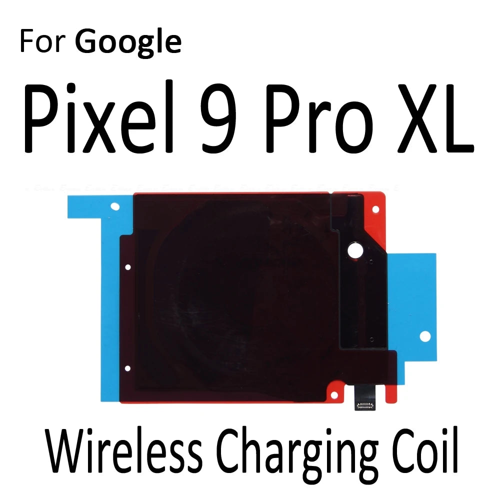 Wireless Charging Chip NFC Coil Parts For Google Pixel 6 7 8 9 Pro XL 6a 7a 8a Charger Panel Sticker Flex Cable