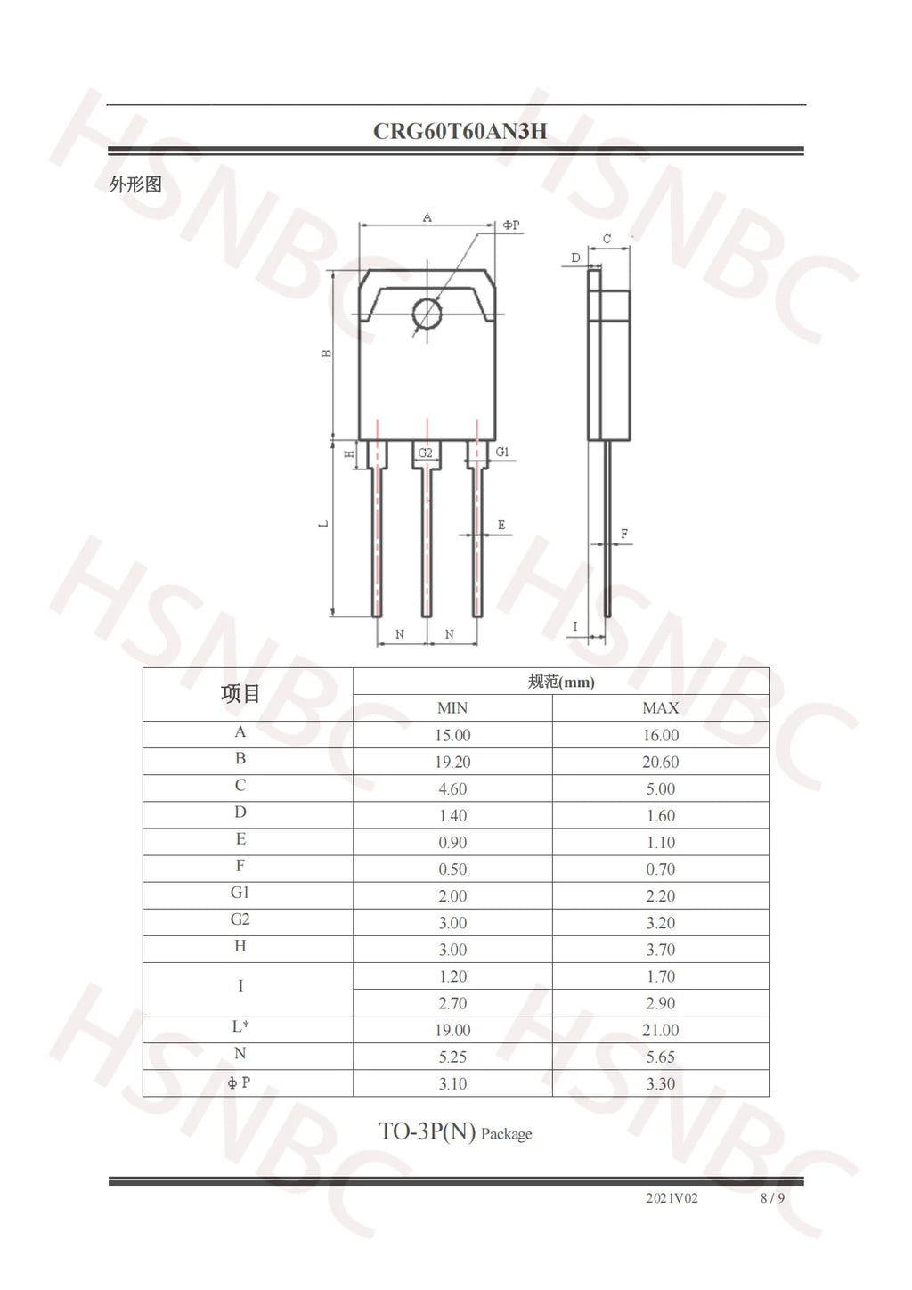 10PCS CRG60T60AN3H G60T60AN3H 60T60 600V 60A OR CRG40T60AN3H G40T60AN3H 40T60 600V 40A TO-3P IGBT Transistor 100% New Original