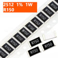 2512 SMD Resistor 150Pcs 1W 1% R150 0.15R Current Sense for DIY