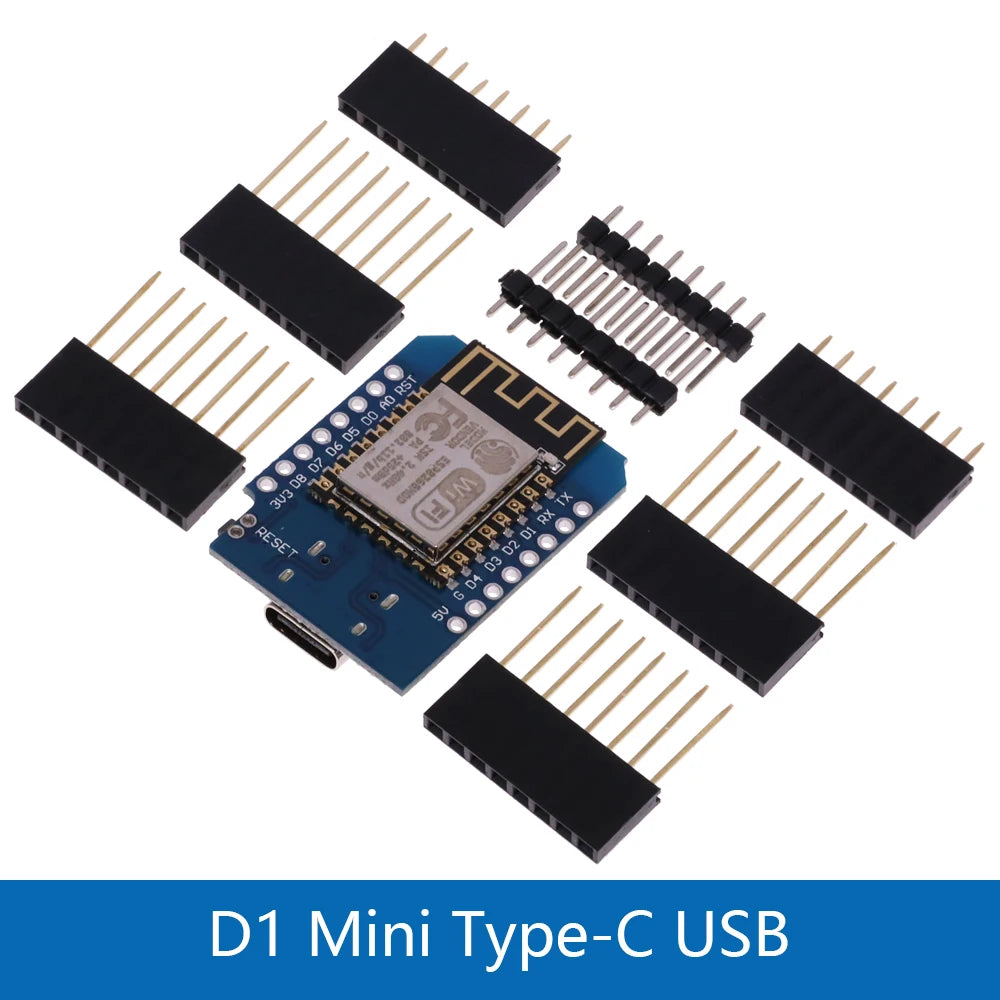 ESP8266 D1 Mini Pro V3.0 Wifi Development Board Nodeu WS2812 RGB DHT11 DHT22 AM2302 Relay DS18B20 BMP180 Motor For Wemos Diy Kit