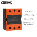 GEYA GSR1-1 Solid State Relay DC-AC DC-DC AC-AC Single Phase SSR 10A 25A 40A 60A 80A 100A 120A Without Cover