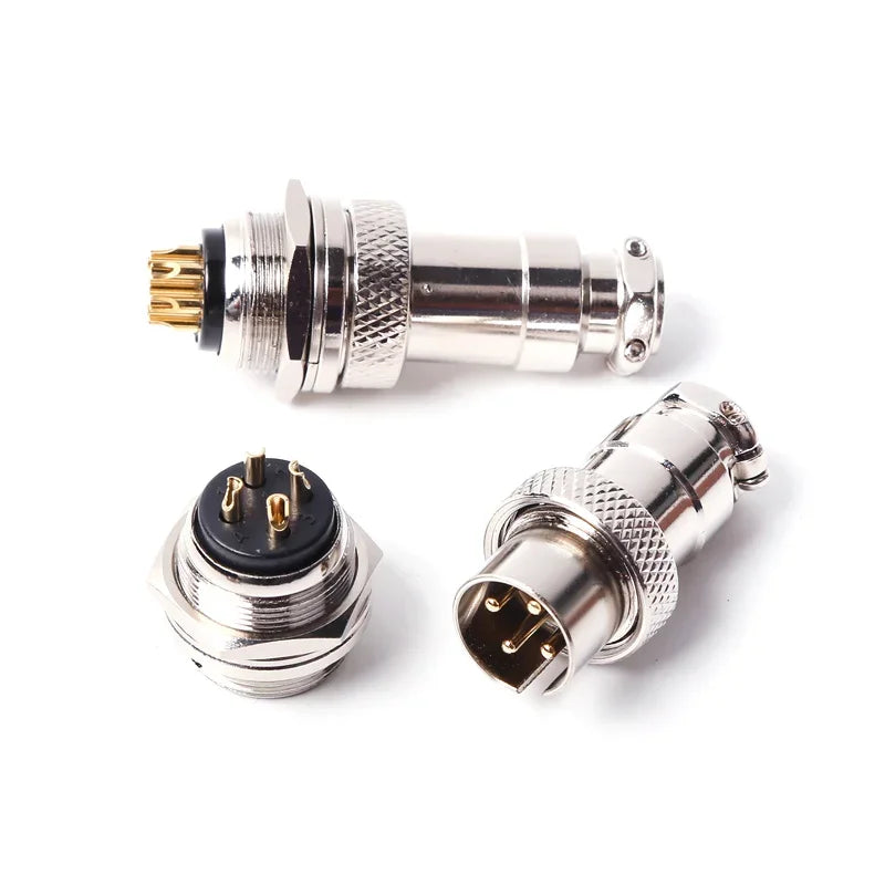 DF16 Reverse-mounting Aviation Plug GX16 2-8pin Soldering Connector M16F AB Rebel Signal Socket M16F 300/500V Male Female Set