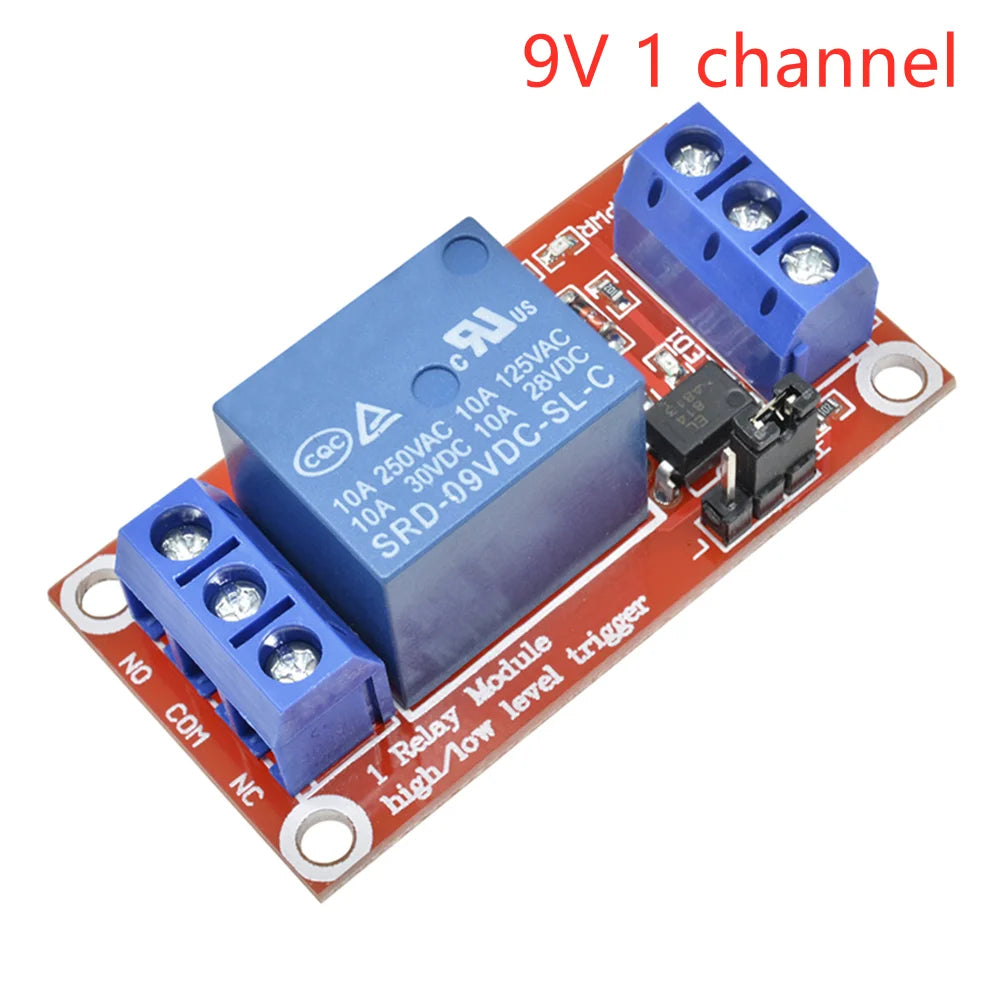 DC5/9/12/24V Single Channel Relay Module Smart Switch  With Optocoupler Shield High/Low Level Trigger Power Module for Arduino