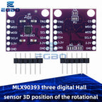 MLX90393 three digital Hall sensor 3D position of the rotational angular displacement Sensor Board Contactless for arduino