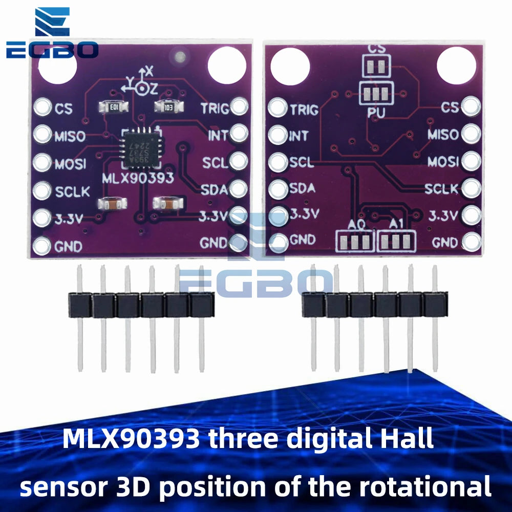 MLX90393 three digital Hall sensor 3D position of the rotational angular displacement Sensor Board Contactless for arduino