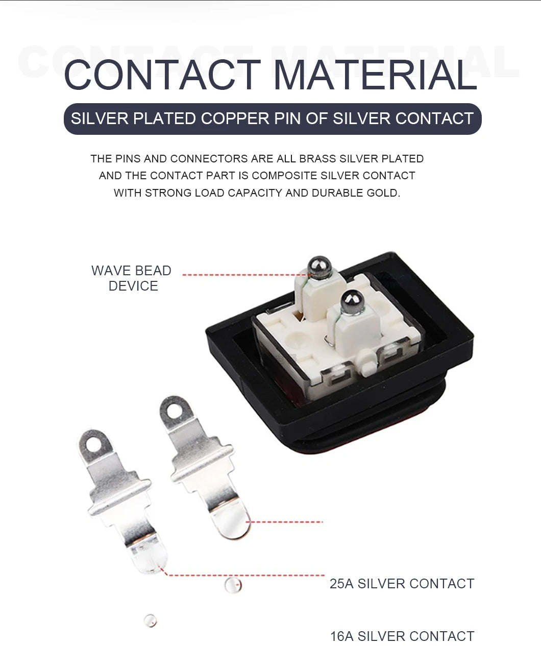 50PCS/LOT Factory Supply KCD2 Mini Rocker Toggle Switch Dual Push Button ON-OFF Plastic Rocker Switch with LED Light 16A250VAC