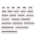10pcs/lot 4P-40P 4P 6P 8P 10P 12P FPC FFC For Flat Cable Connector 0.5mm 1mm Pitch Under Clamshell Socket 14P 16P 20P 22P 24P 40