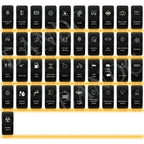 Waterproof Rocker Switch with Blue LED | 12V/24V Latching & Momentary (SPST/ DPDT) | for Marine, UTV, ATV, RZR, Automotive
