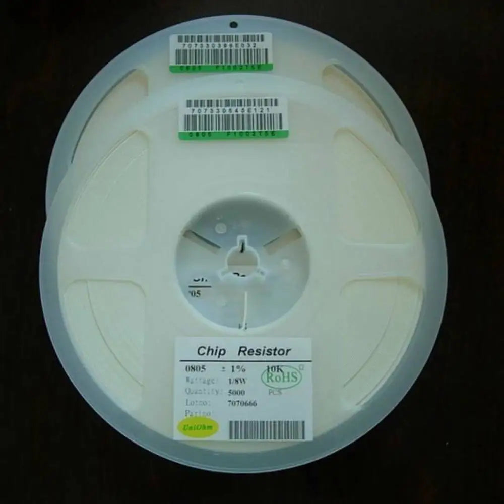 0805 10 11 12 13 15 16 18 20 22 24 27 30 33 36 39 43 47 51 56 62 68 75 82 91 Ohm 1/8Watt Chip Resistor 2×1.2mm