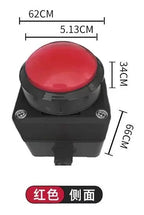 60mm 2m USB custom button wireless remote control buzzer wireless lottery button，Press once to light up once