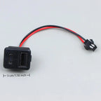 1/2/5Pcs Double Layer USB Female Base Type-C Socket With Cable Connector Female USB Lamp Charging Power Socket For Electronics