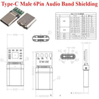 5PCS USB 3.1 Type-C Connector 24 Pins Male / Female Socket Receptacle Adapter To Solder Wire & Cable 24 Pins Support PCB Board