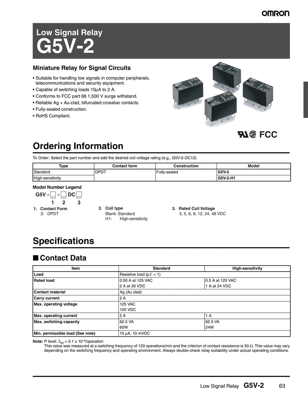 1/5Pcs/Lot G5V-1-3VDC G5V-1-5VDC G5V-1-12VDC G5V-1-24VDC G5V-1 3VDC 5VDC 12VDC 24VDC 6Pin SPDT Mini Signal Relay For PCB