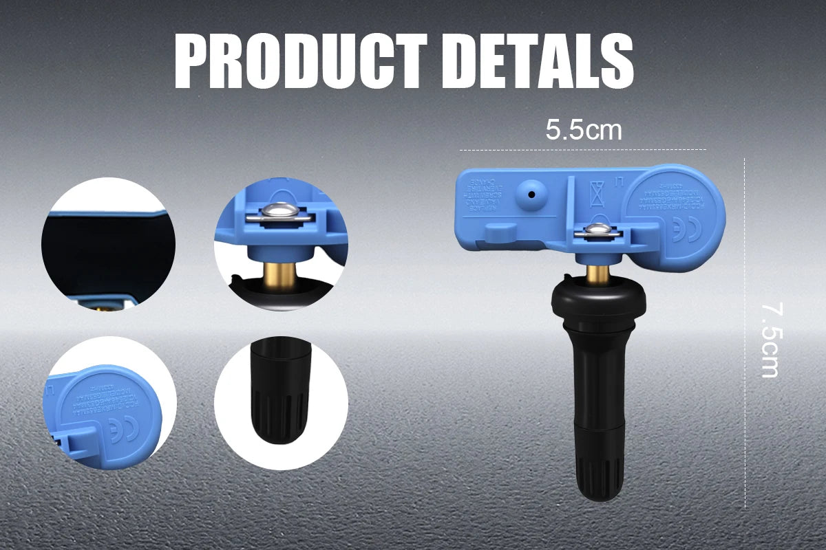 1/4PCS 433MHZ Tire Pressure Sensor TPMS Fit For Hummer Opel Corsa Van Adam Chevrolet Cobalt Malibu Replacement For 13581561