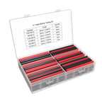 90mm/3.54inch Heat Shrink Tubing Kit 130 Pcs, Ratio 3:1 Adhesive Lined, Dual Wall Tube - Marine Grade, 6 Diameters, Wire Sleeves