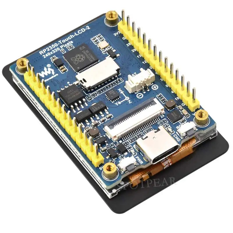 Raspberry Pi Pico 2 RP2350 2 inch LCD Capacitive TouchScreen Development Board 240x320 Display QMI8658 6-Axis /OV5640 Camera /SD