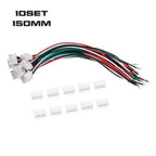 10 Sets Mini Micro 2 Pin 3pin 4pin JST XH Connector Plug 2.54mm With 24AWG Wires Cables 150mm Length Pin Connectors Terminals