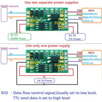 Industrial Grade UART TTL to RS485 Isolated Communication Surge Protection for Arduiuo MEGA 4 NODEMCU ESP8266