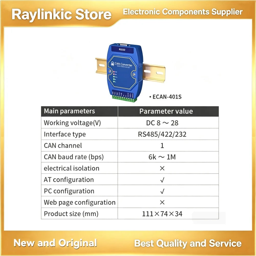 ECAN-S01 ECAN-E02 CAN Protocol Converter CAN to TTL/RS485/RS232/RS422/Ethernet/WiFi AT Command EBYTE ECAN Series Modbus TCP UDP
