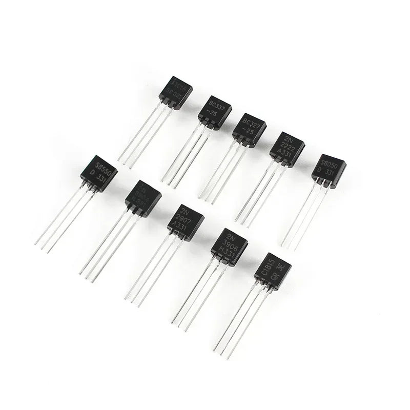 200PCS TO-92 NPN PNP Transistor Assorted Set BC327 BC337 BC517 BC547 BC548 BC549 BC550 BC556 BC557 BC558 Transistors Kit