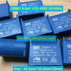 10pcs/lot BM CBB61 film capacitor Air conditioner inne 1uF 1.2uF 1.5uF 2uF 2.5uF 3uF 3.5uF 4uF 4.5uF 5uF 450V Starter Capacitor
