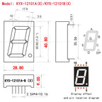 10PCS 1.2-inch digital tube 28.8mmX40.8mm digital display screen "8" high 30.6mm 7-segment digital tube 12101series12102