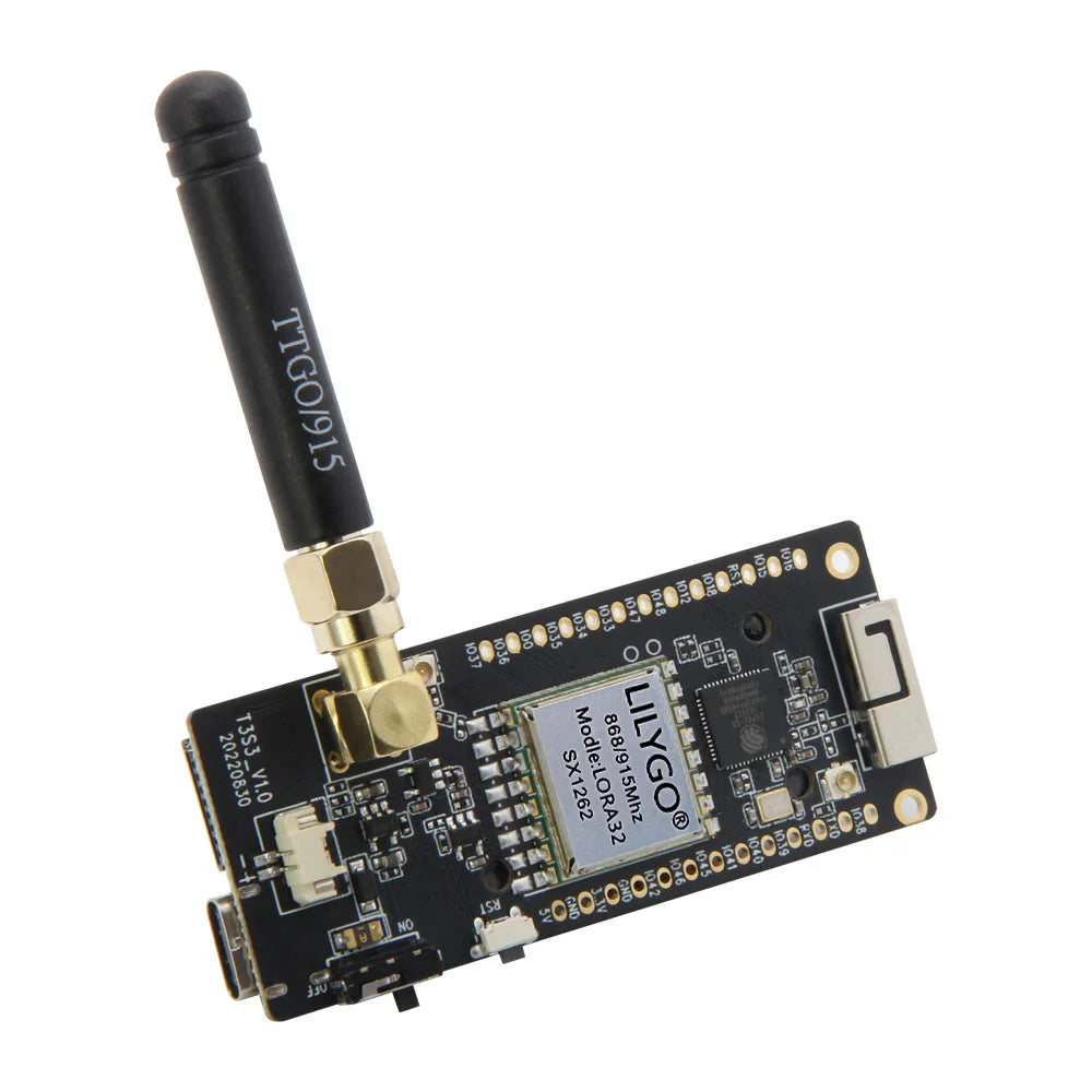 T3S3 V1.0 ESP32-S3 LoRa SX1280 2.4G Development Board WiFi Bluetooth Wireless Module 0.96 Inch OLED Display Type-C