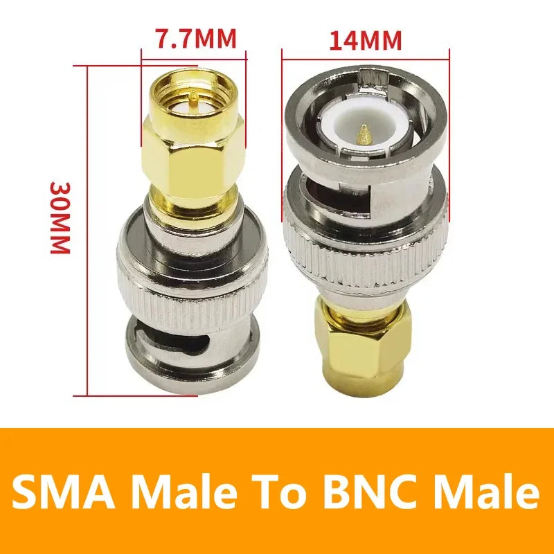 5PCS SMA To BNC RF Connector SMA BNC Adapter Male To Female for Antenna/Extension Cable BNC To SMA Connectors