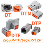 Deutsch DT/DTM/DTP/DTF Multi-Pin Waterproof Connector | 22-14AWG Sealed Plug for Heavy Duty Truck & Bus Electrical Systems