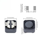 100PCS SMD Power Inductor CDRH127 CD127 1mH 2.2uH 3.3uH 4.7uH 6.8uH 10uH 15uH 22uH 33uH 47uH 68uH 100uH 101 UH Chip Inductor