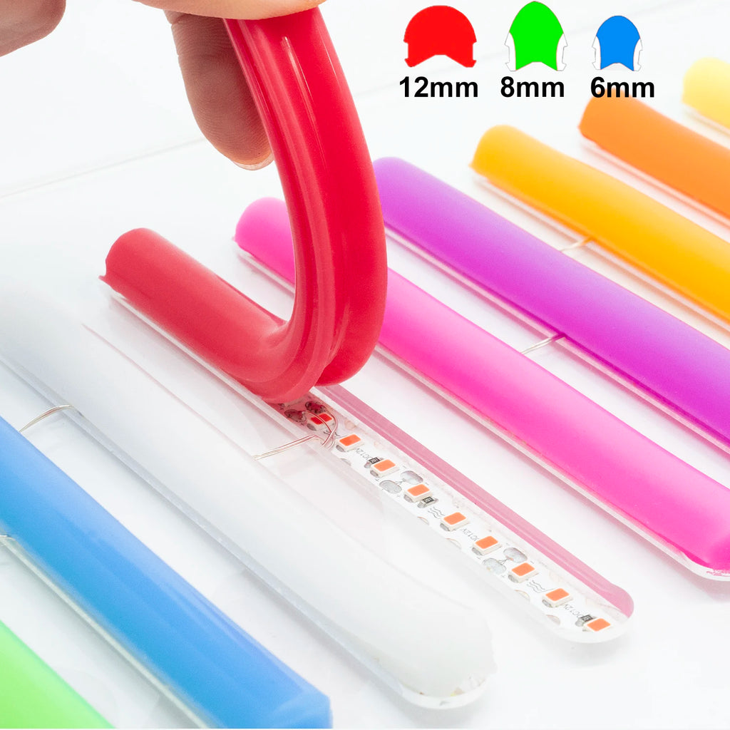 6mm 8mm 12mm Separate Flexible Silicone Neon Strip or 120Leds SMD2835 Led Strip For LED Neon Sign Waterproof IP67