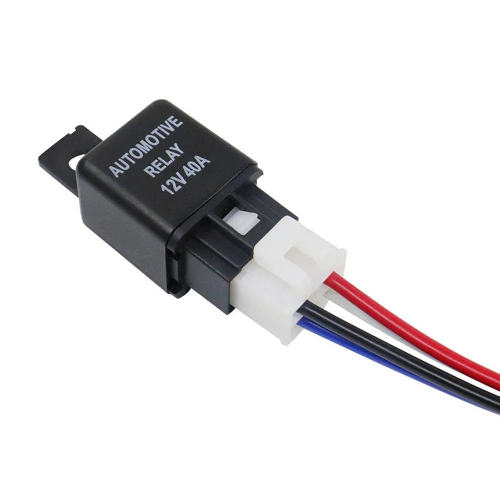Reliable 12V 40A Car Automotive Relay 4 Pin SPST Contact Type Suitable For Strobe Lights Fog Lights Car Alarms And More