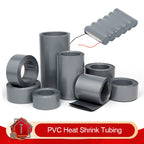 1/5m PVC Heat Shrink Tube Width 50mm ~ 450mm Grey 18650 Lipo Battery Pack Insulated Cable Sleeve Protection Battery Film Wrap